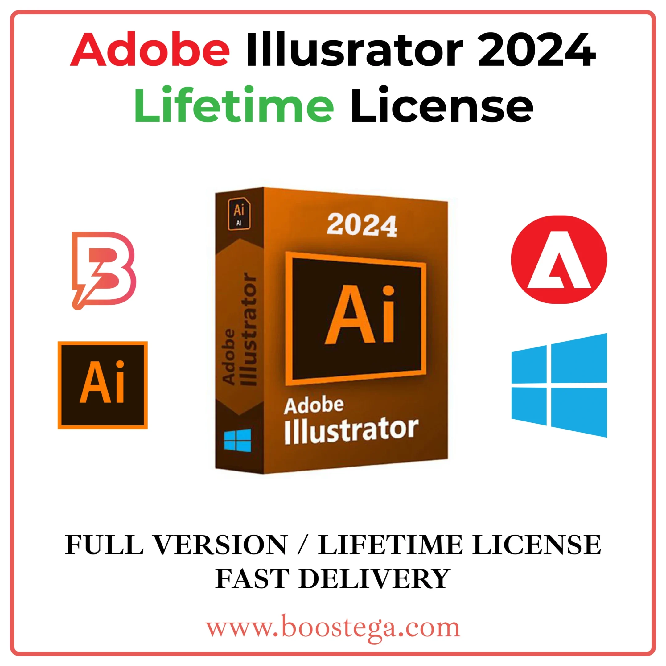 Buy Adobe Illustrator 2024 Lifetime | Full Warranty | Boostega