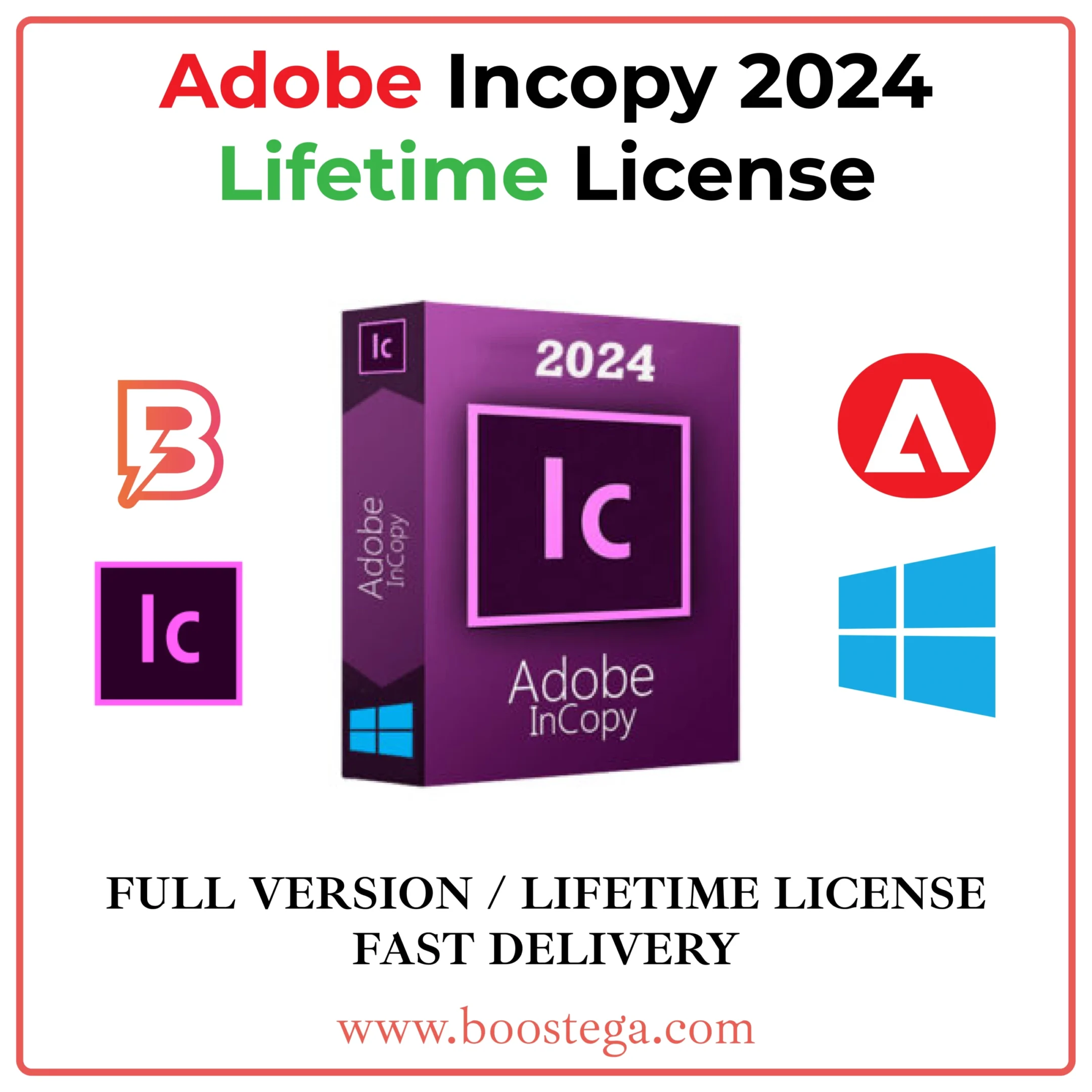 Buy Adobe InCopy CC 2024 Lifetime | Full Warranty | Boostega