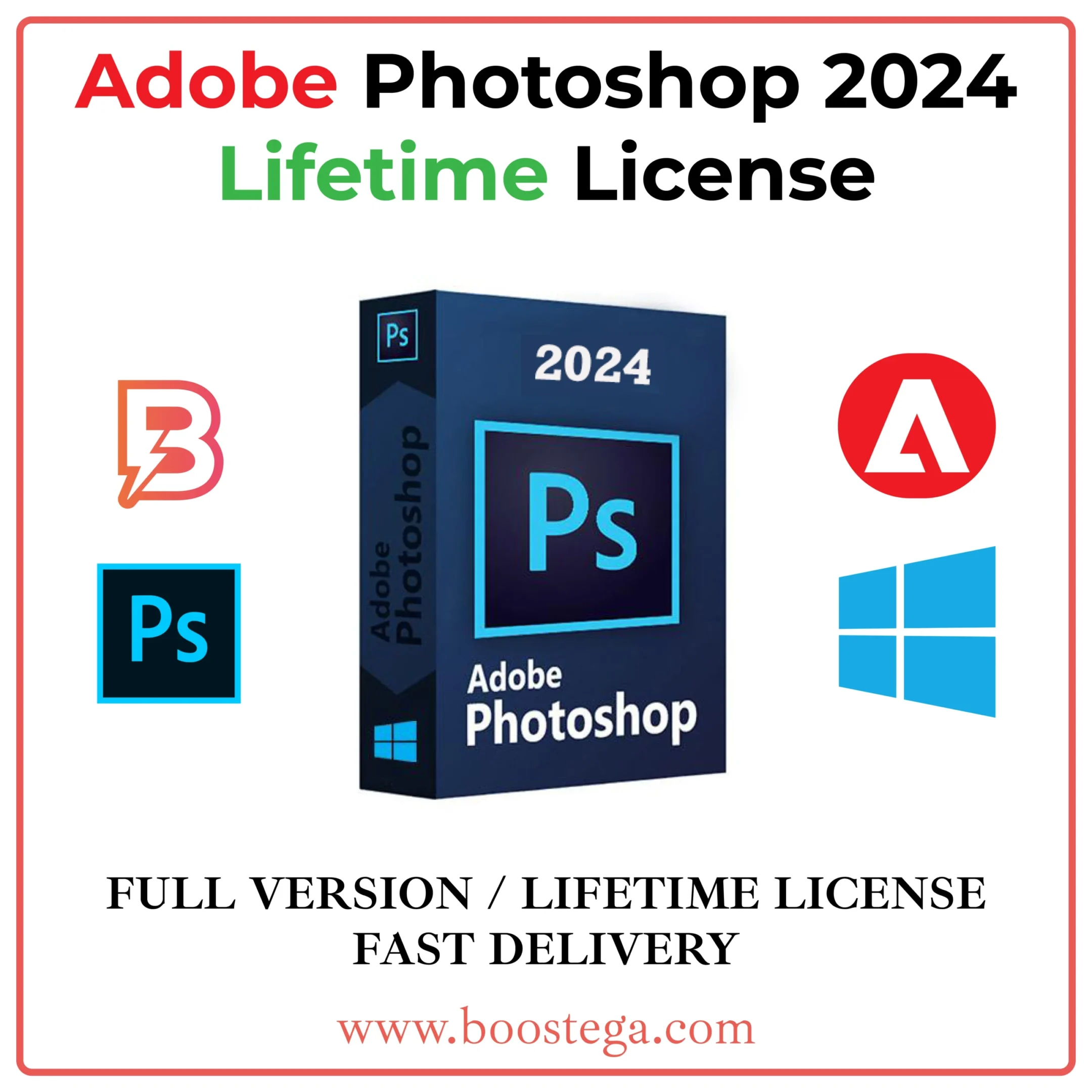 Buy Adobe Photoshop 2024 Lifetime | Full Warranty | Boostega