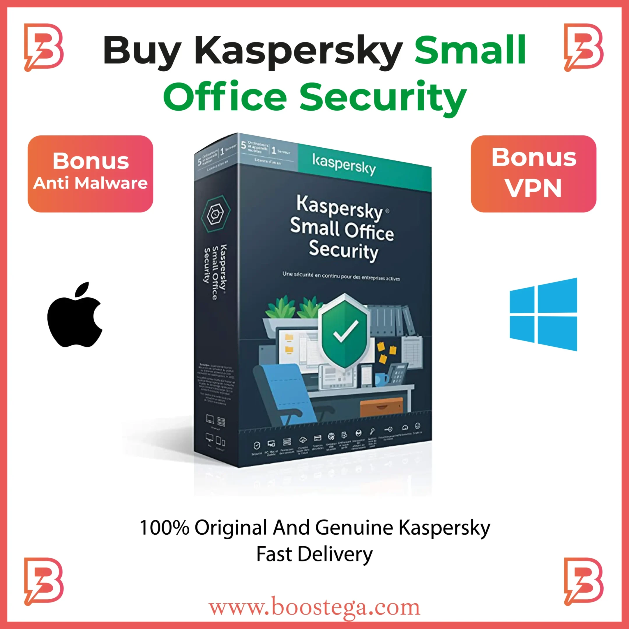 Buy kaspersky small office by boostega