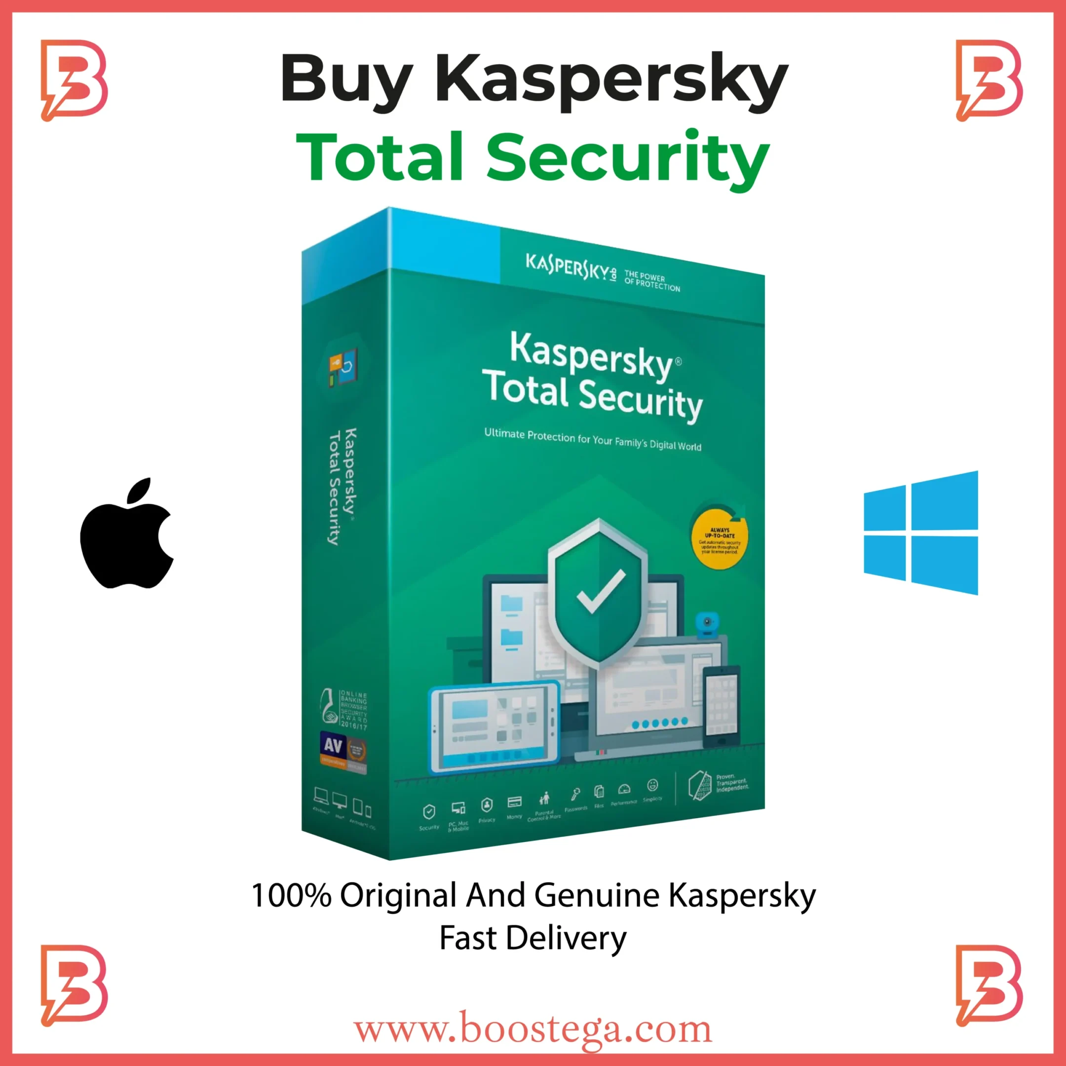 Buy kaspersky total securityby boostega