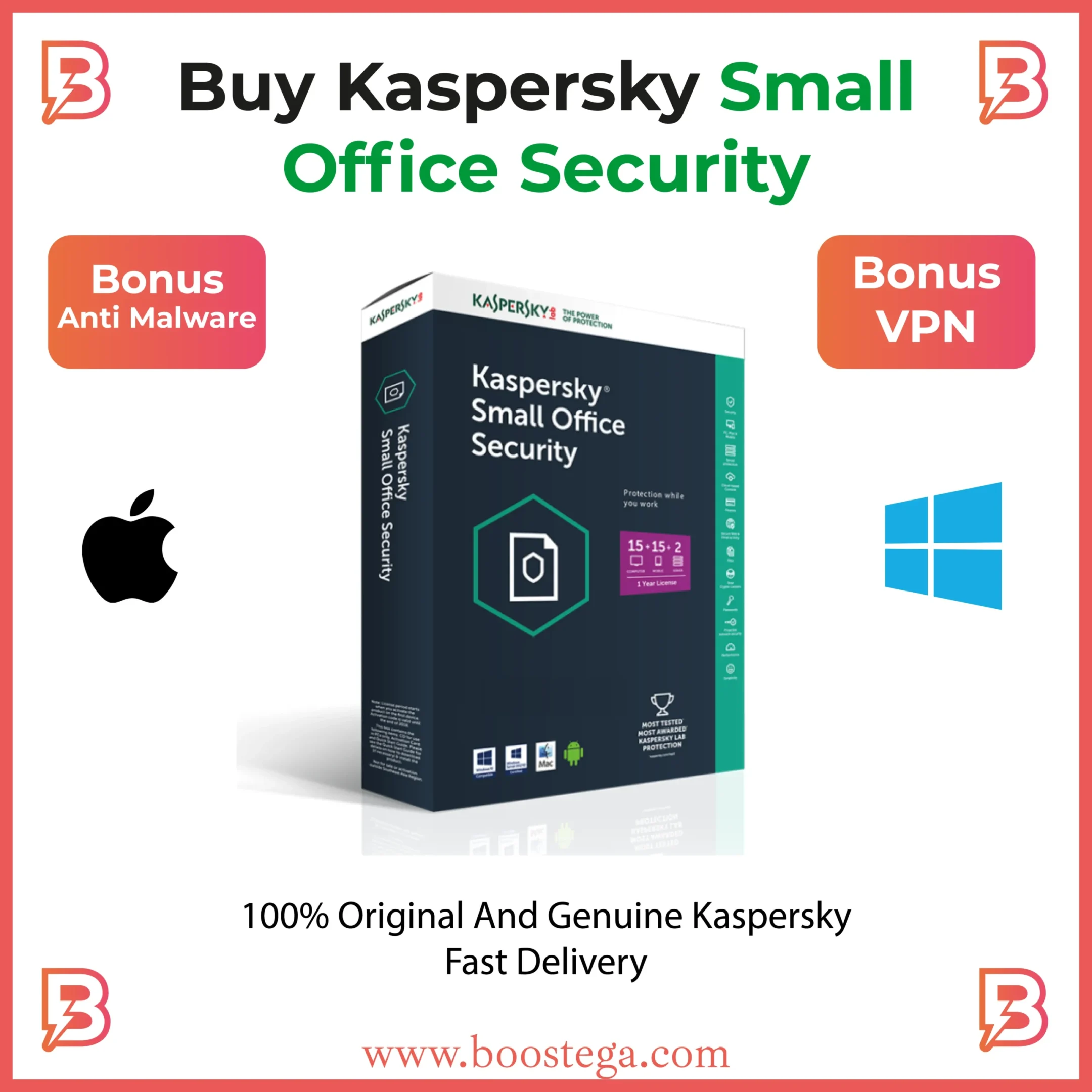buy kaspersky small office 10 devices + 1 server